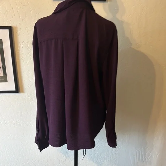 CK Women's Purple Wrap Top - NWOT - Picture 3 of 7